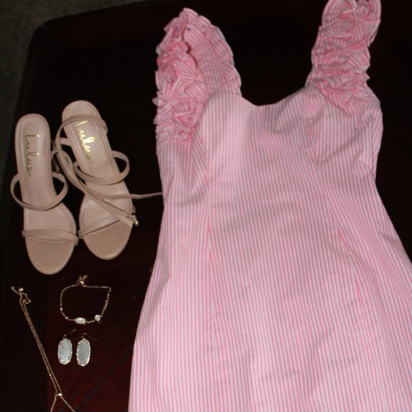 Lily Pulitzer Pink Sear Sucker Dress - Picture 4 of 4